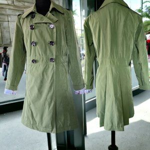 RELATIVITY Green Style Peacoat Size MED